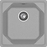 GRANFEST Мойка композит UNIQUE, GF-U-500, 1-чаша 500*500, серый 250_100_Array